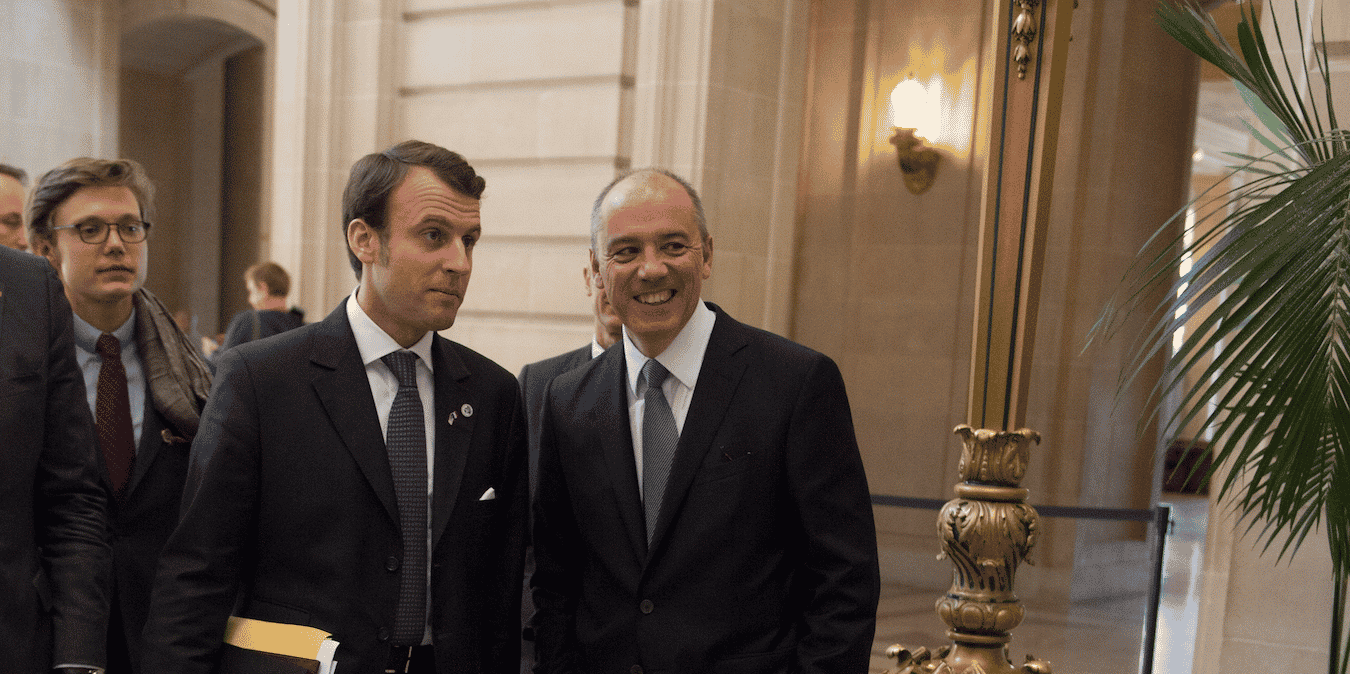 Emmanuel Macron et Stéphane Richard