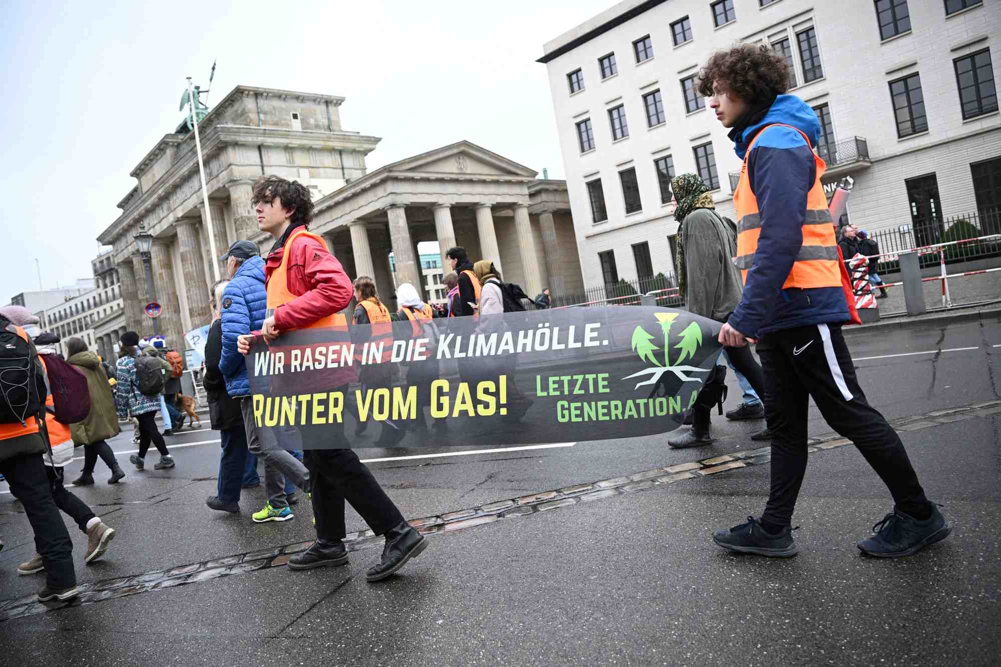 Une manifestation pour protester contre l'extremisme de droite, a berlin