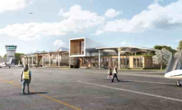 Le nouveau terminal de l'aéroport de Deauville