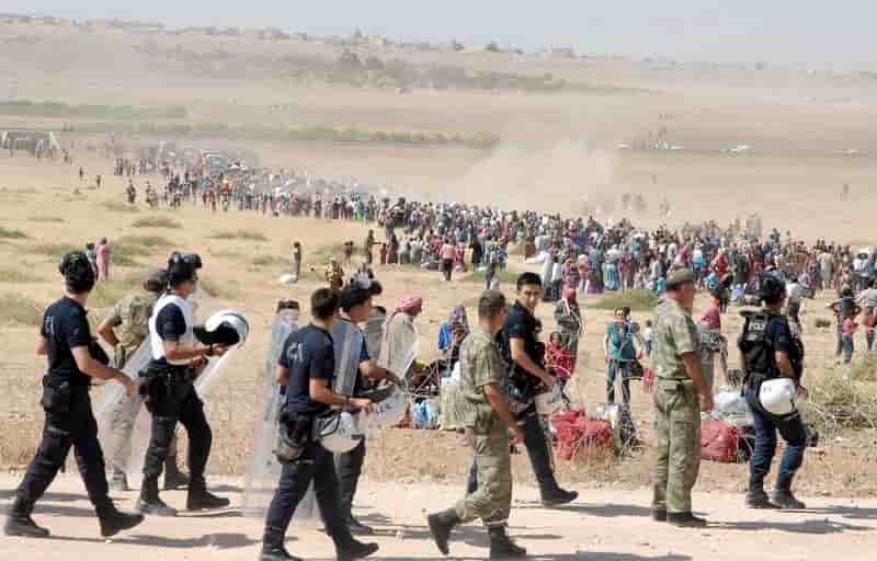Quarante-cinq mille Kurdes syriens sont passés en Turquie