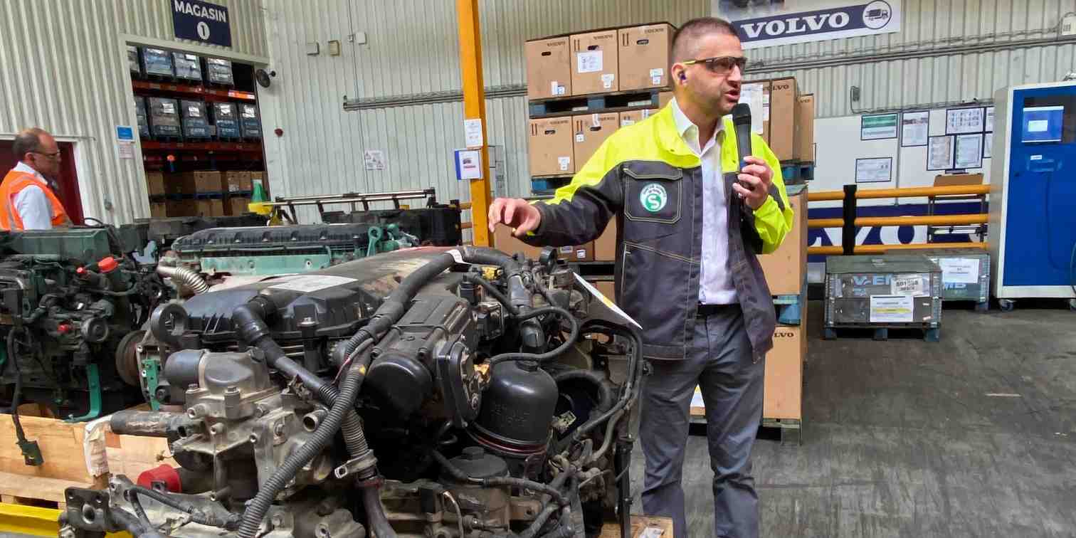 Grâce notamment aux activités de remise à neuf, Stéphane Covasso, directeur de Volvo Renault Trucks Limoges, est à la tête d'une usine en forte croissance.