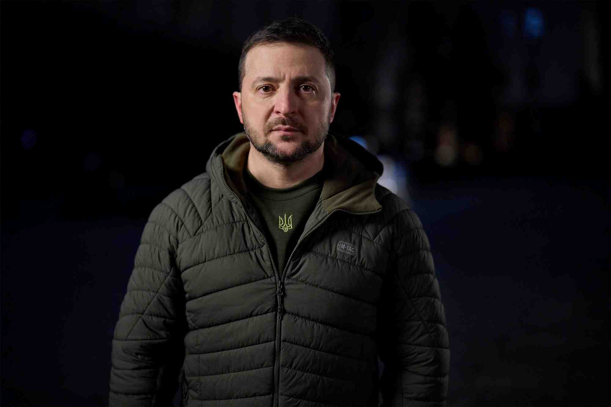 Photo d'archives du president ukrainien volodymyr zelensky s'adressant au peuple ukrainien a la veille du nouvel an, a kiev