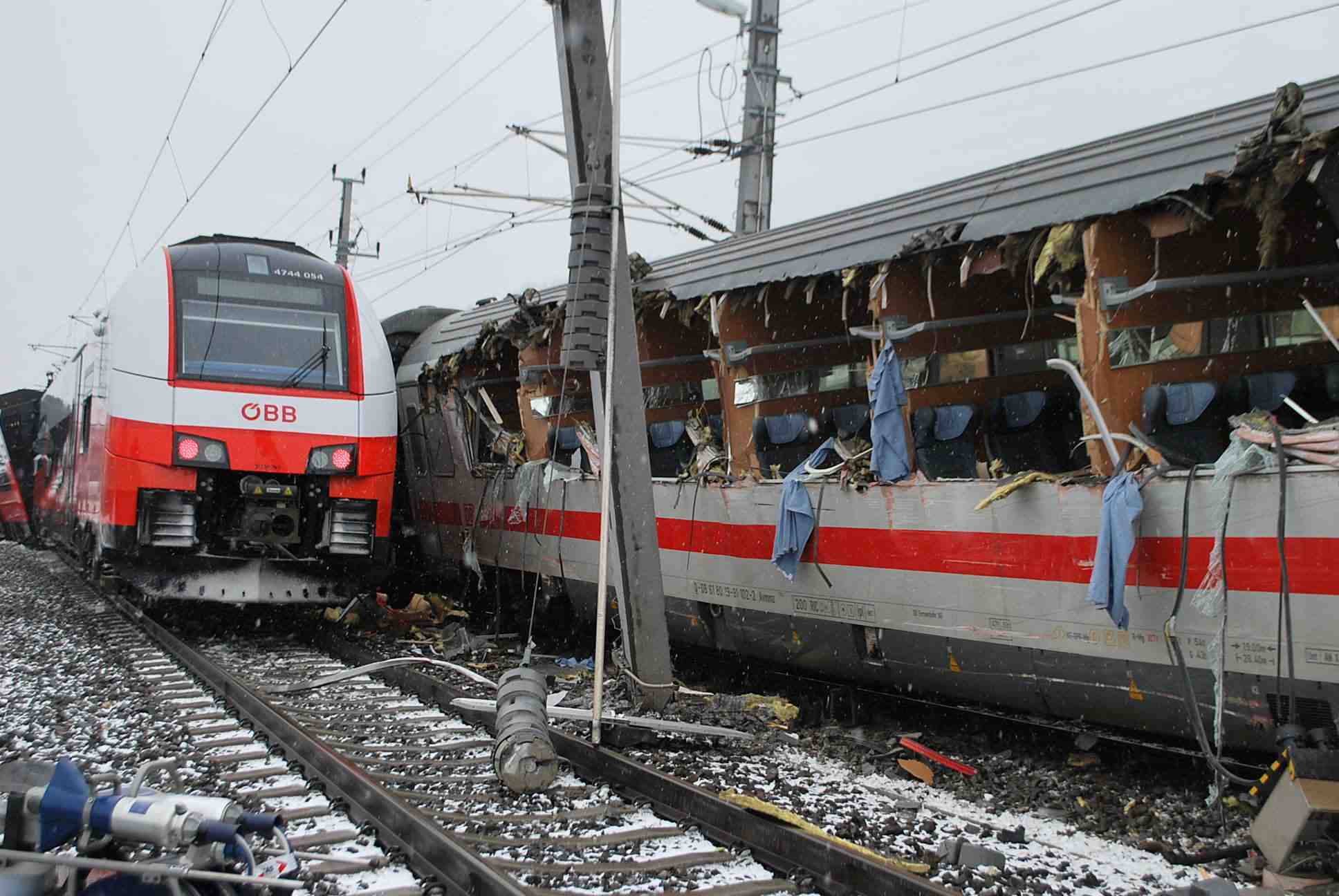 Collision ferroviaire en autriche, un mort, 22 blesses