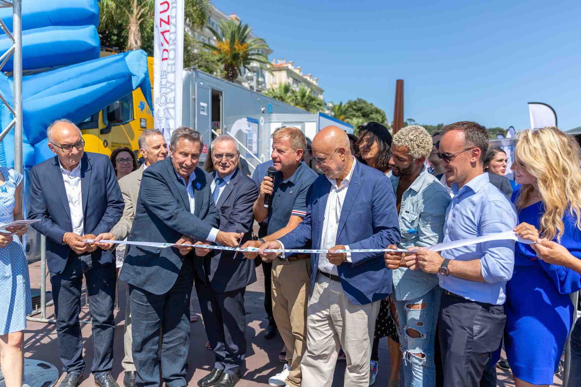 Cet après-midi (16 juillet 2019) à l'ouverture du Village French Fab Tour d'été à Nice.