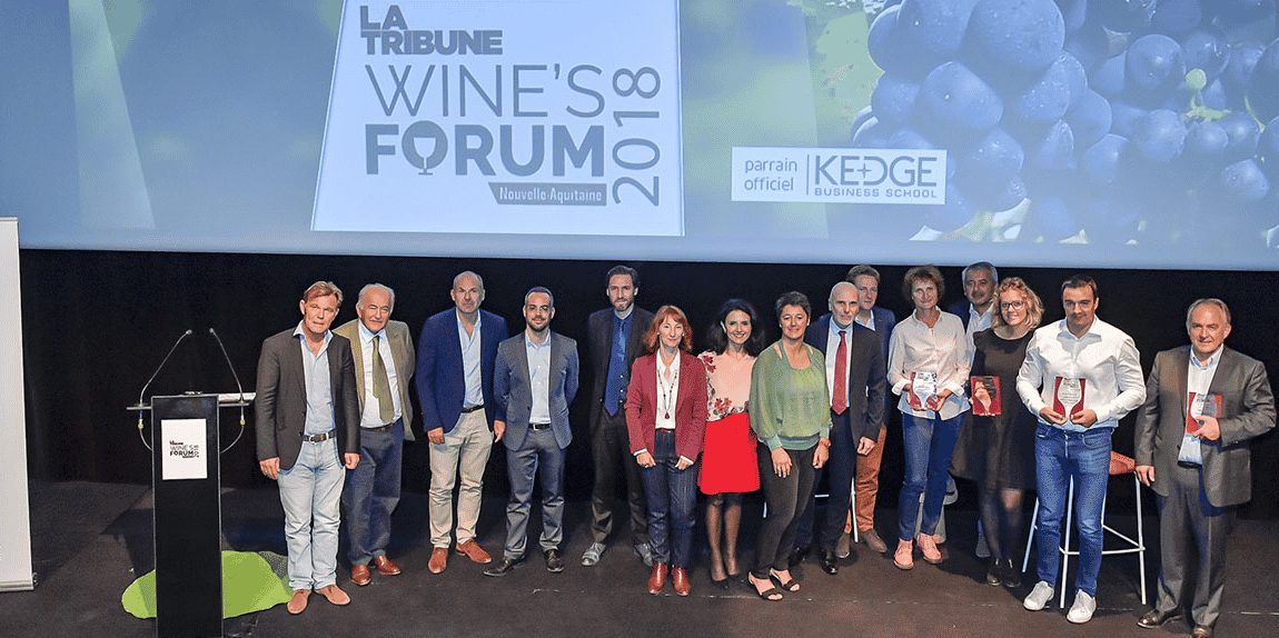 Les lauréats, partenaires et intervenants de la 5e édition de La Tribune Wine's Forum