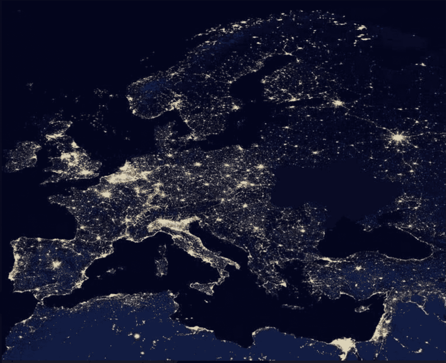 Une fausse image satellite montrant le blackout d'électricité en Ukraine depuis le ciel avait largement circulé fin 2022 sur les réseaux sociaux.
