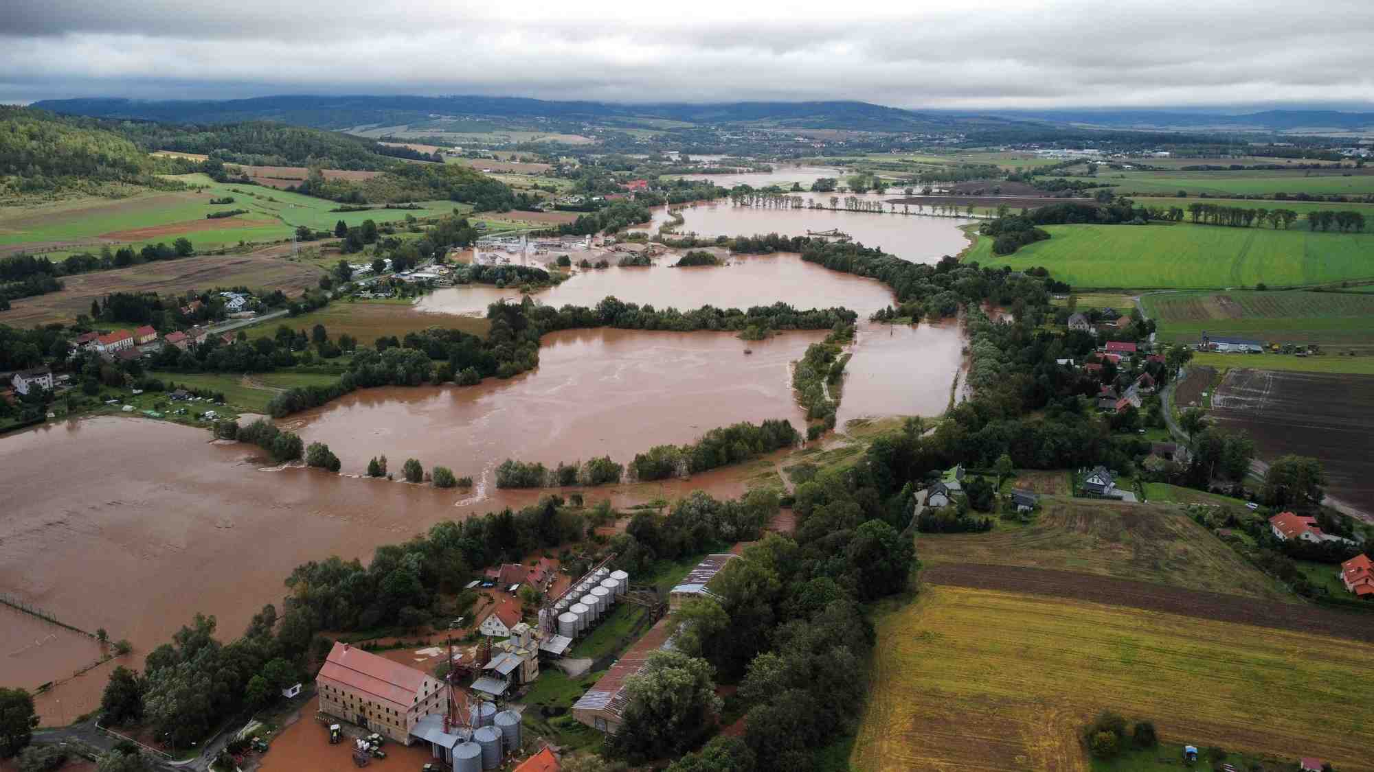 Consequences des fortes pluies a piszkowice, pologne