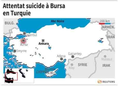 Attentat suicide a bursa en turquie