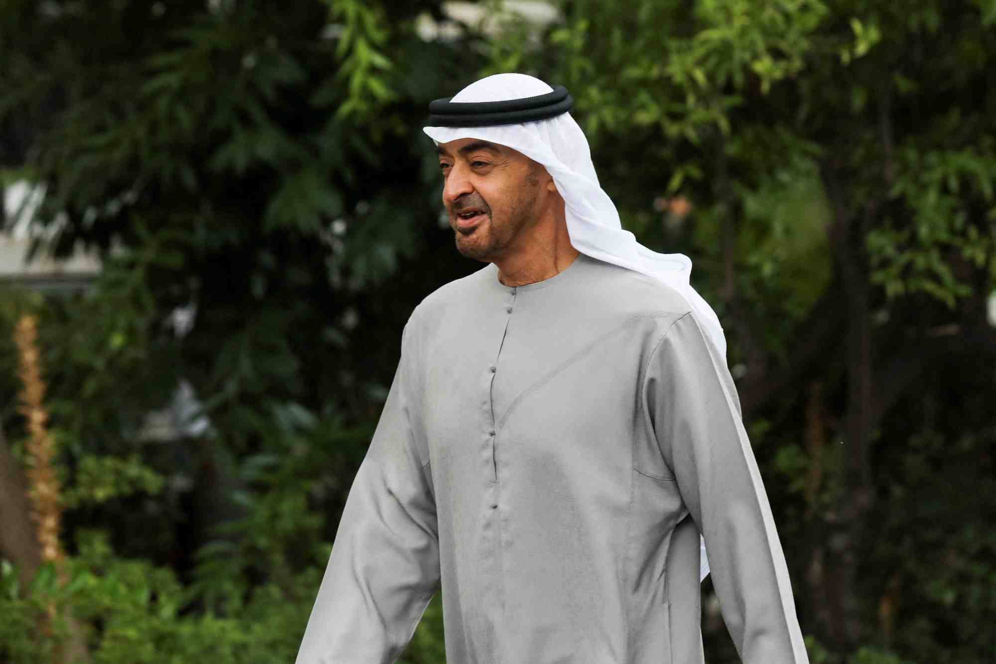 Le president des emirats arabes unis, mohammed ben zayed