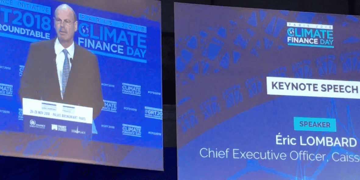 Eric Lombard CDC climate Finance