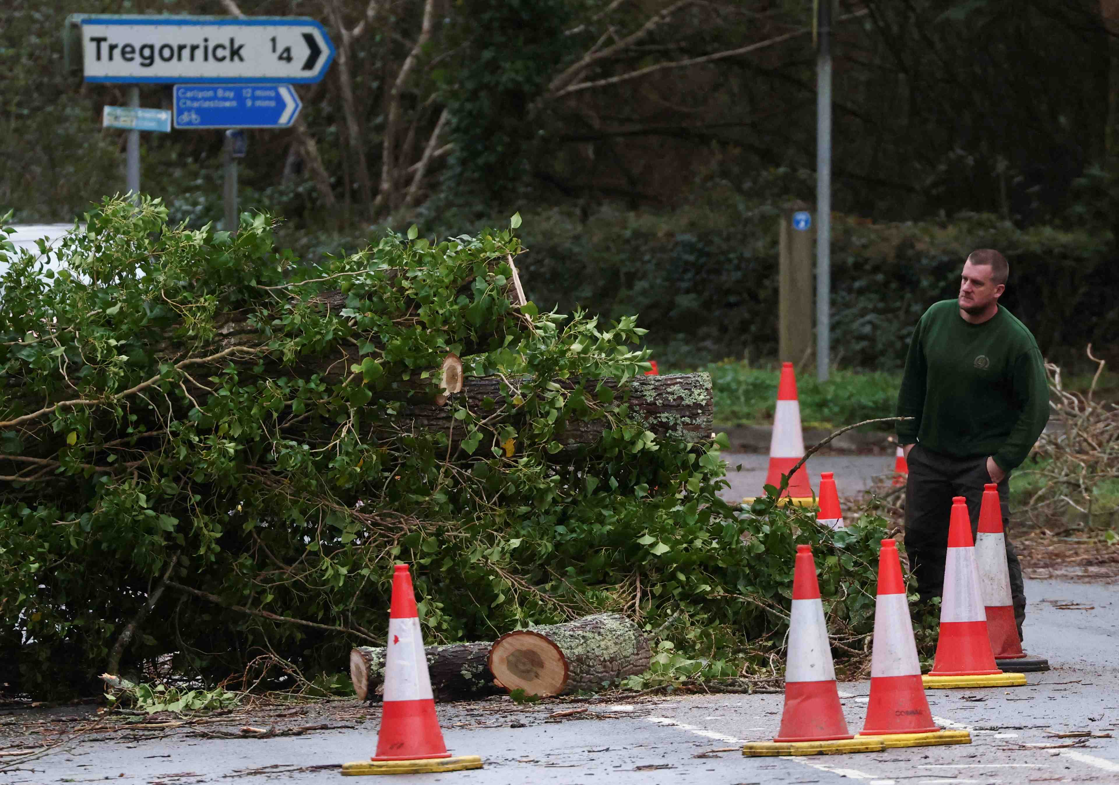 Tempete eunice: 155.000 foyers britanniques toujours prives d'electricite