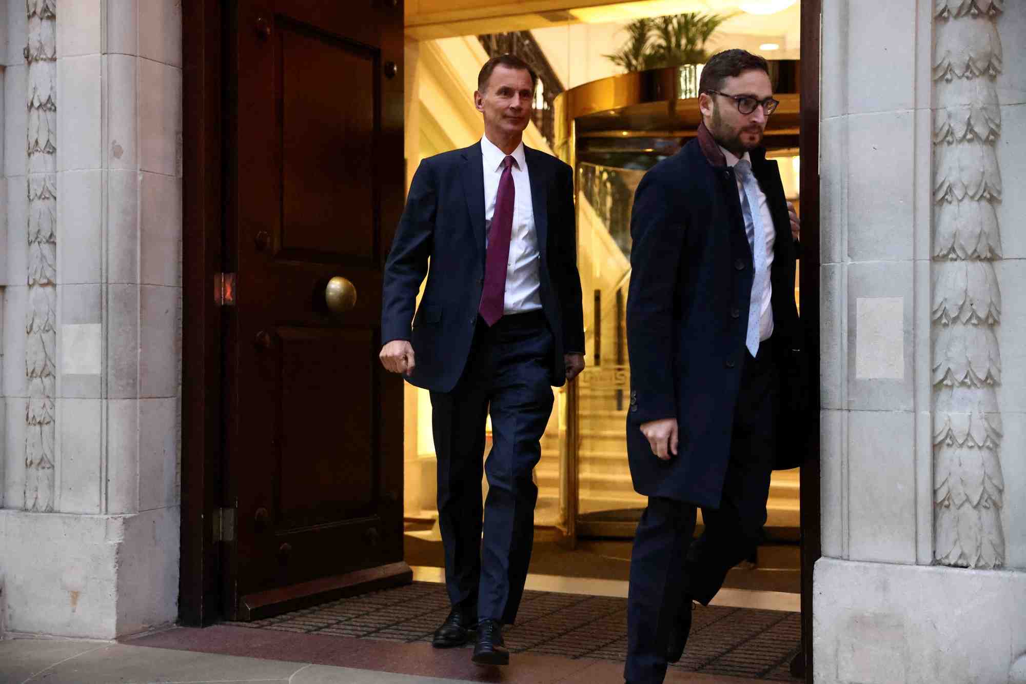Le ministre britannique des finances jeremy hunt