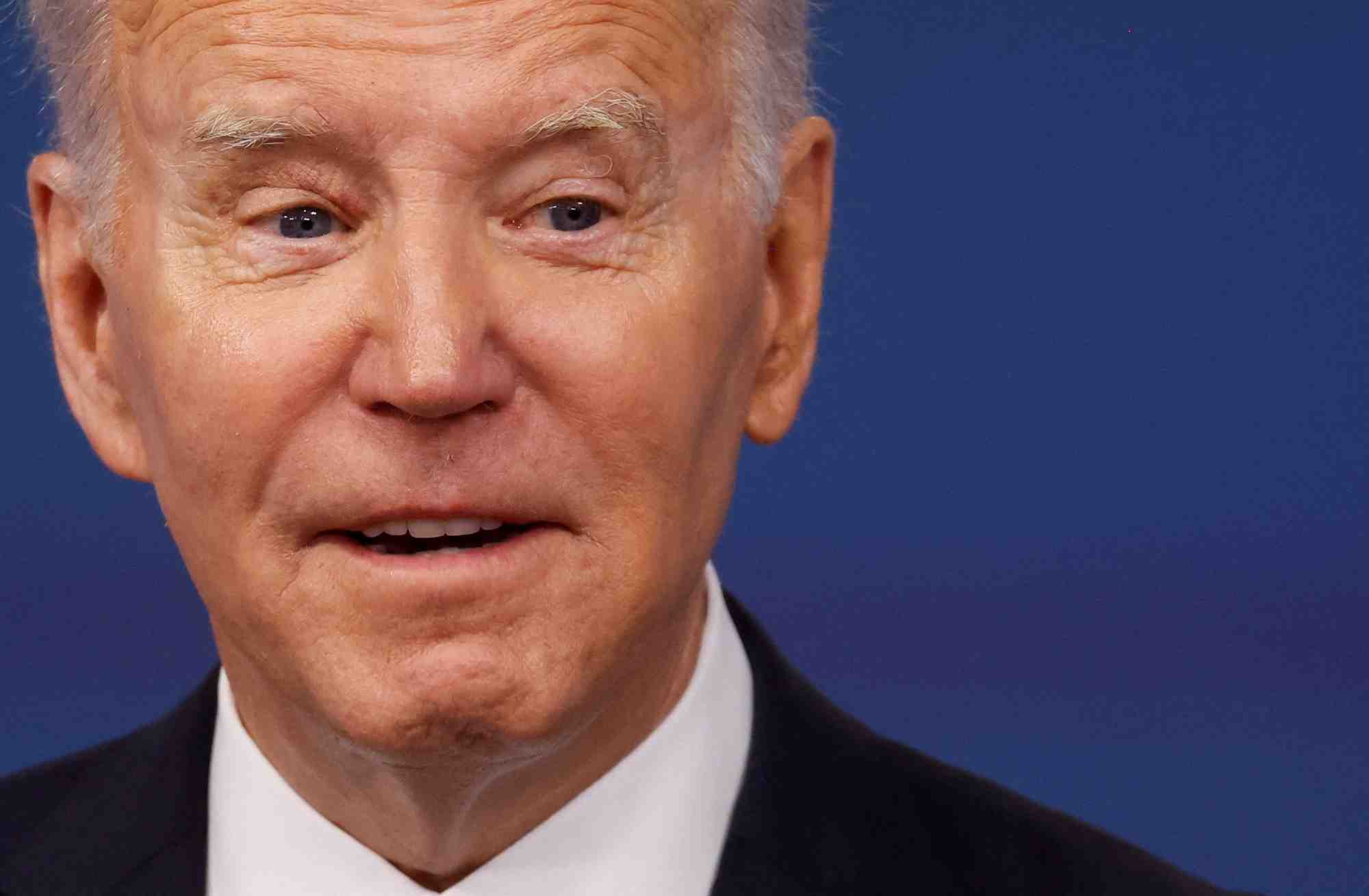Le president americain joe biden prononce un discours, a washington