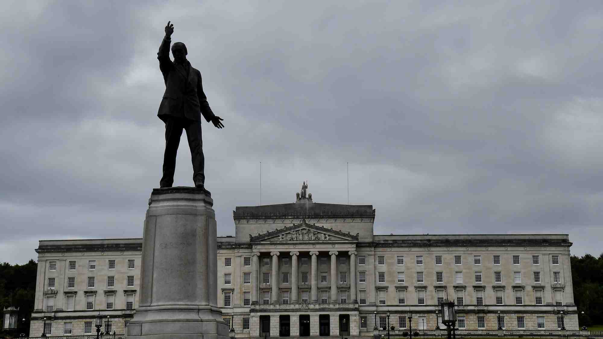 Photo d'archives d'une vue generale du parlement de stormont a belfast