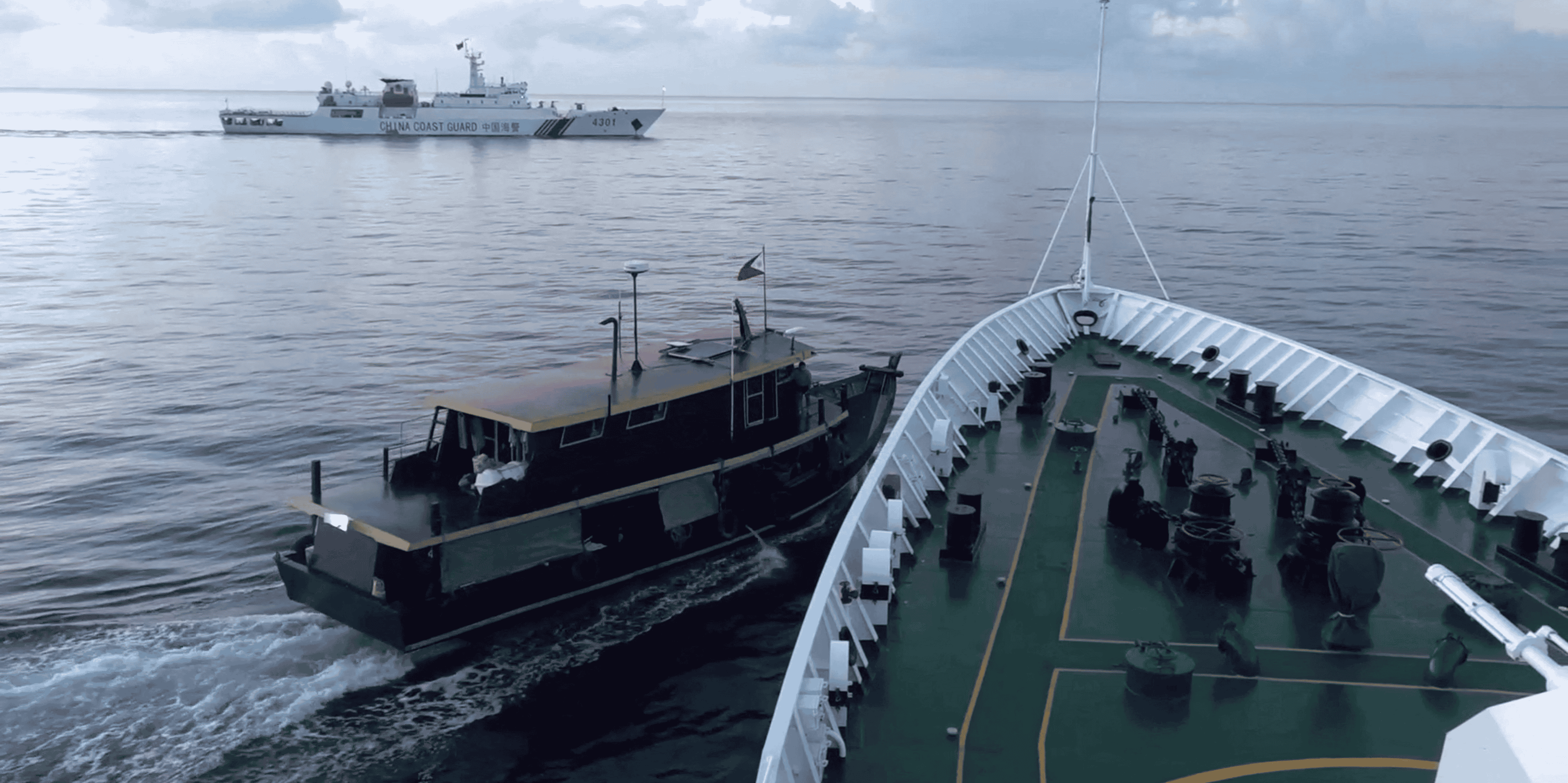 Collision entre un bateau philippin et un navire des garde-cotes chinois, en mer de chine meridionale