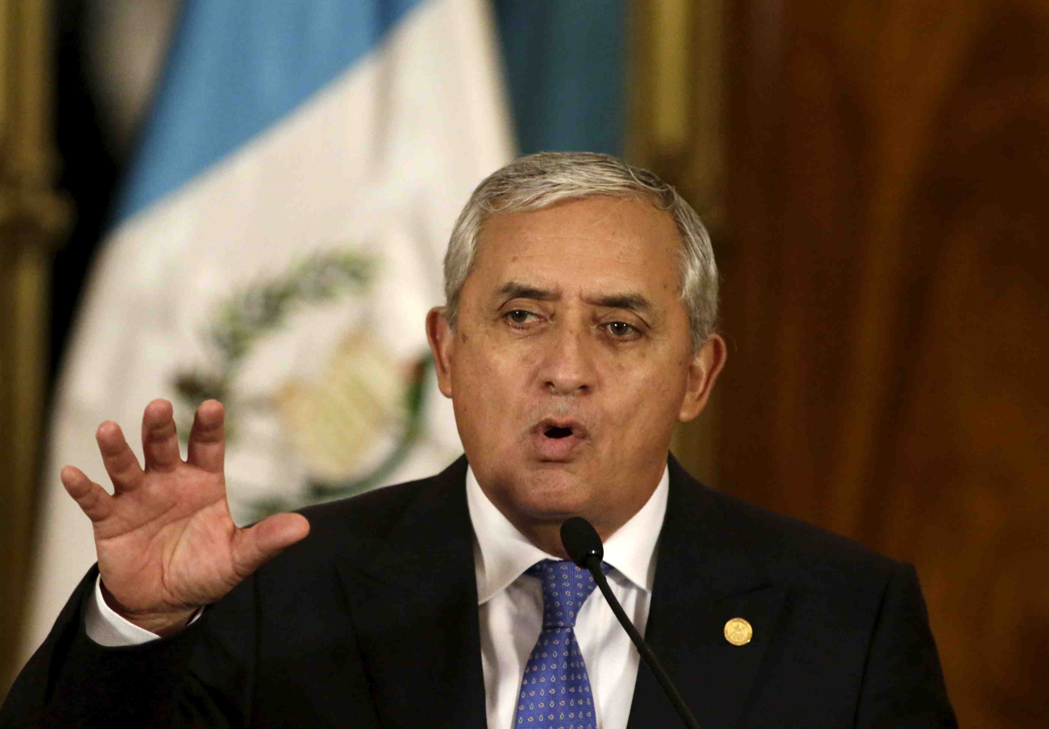 Le president guatemalteque, otto perez, n'entend pas partir