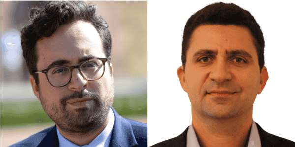 Mounir Mahjoubi et Nadi Bou Hanna, le nouveau directeur de la DINSIC.