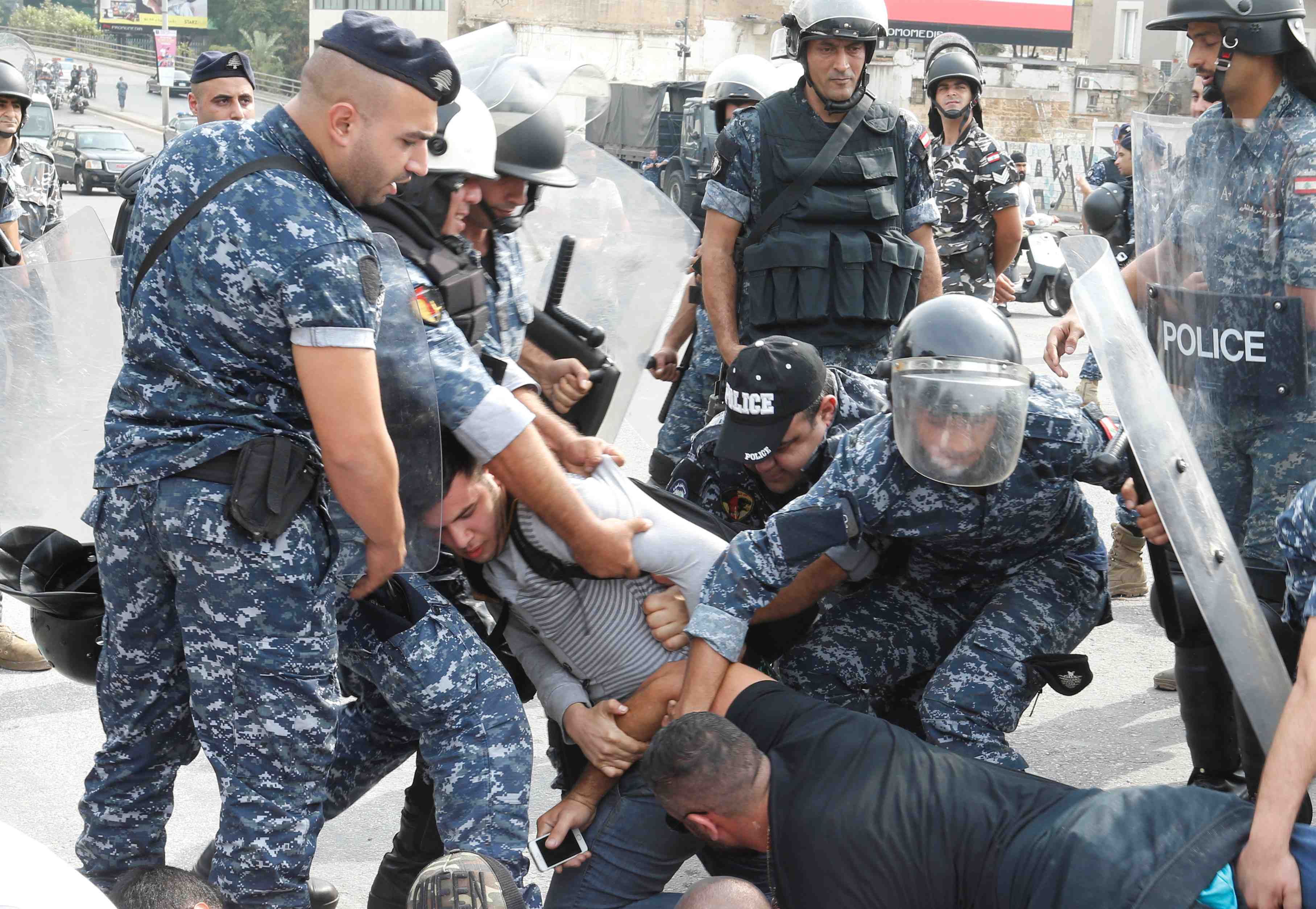 Dixieme jour de manifestations au liban