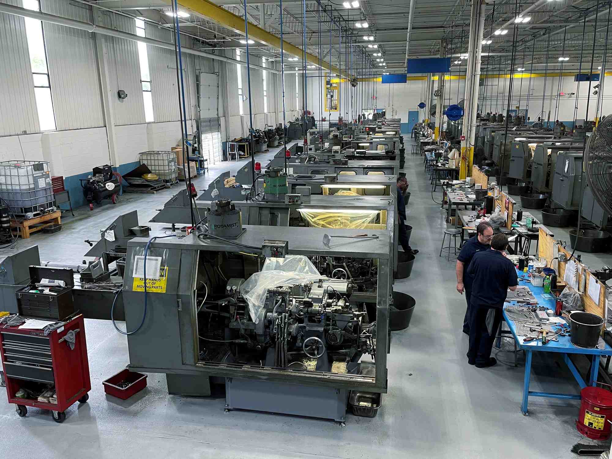Une usine siderurgique dans l'ohio, aux etats-unis