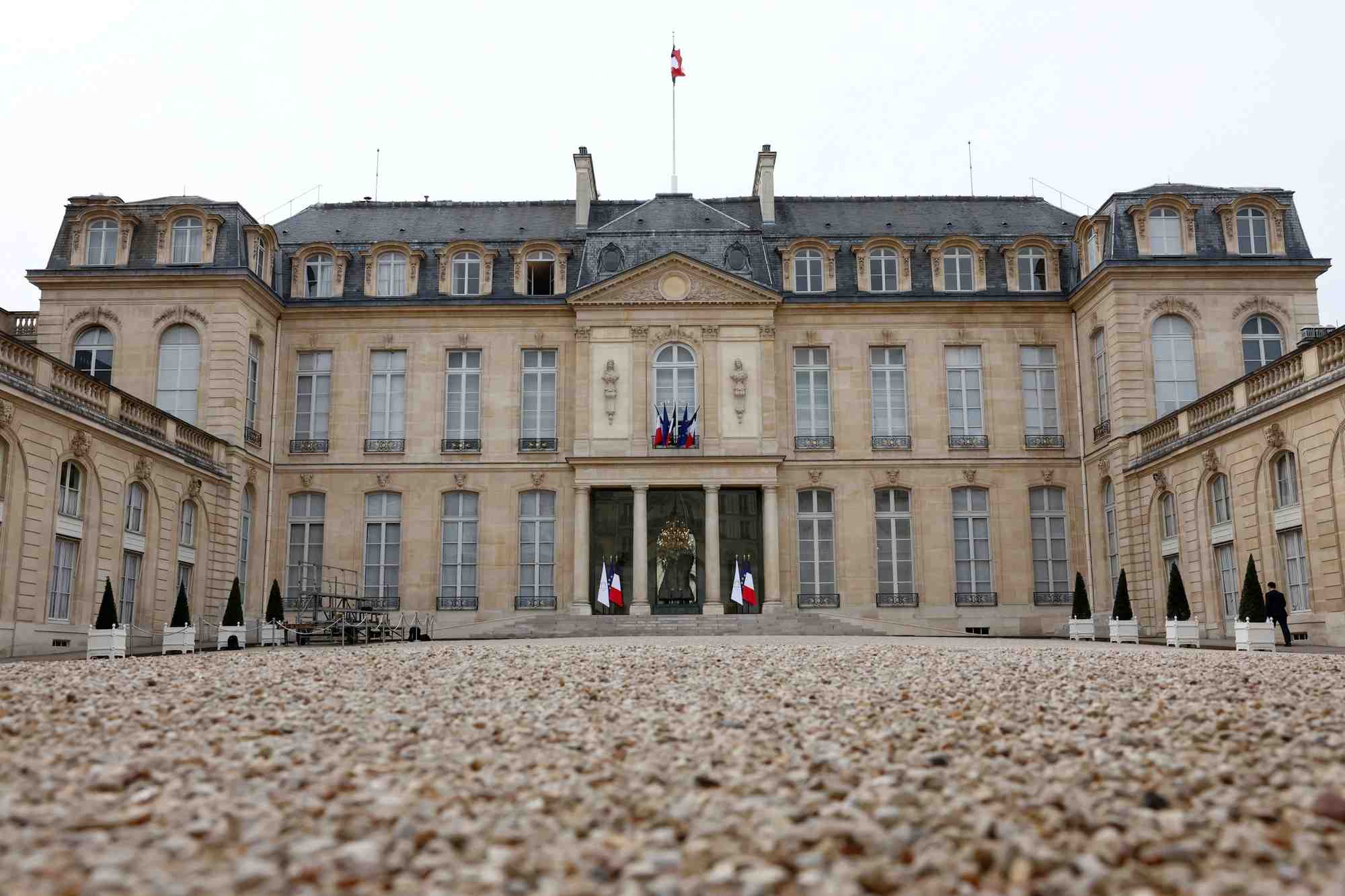 Vue sur le palais de l'elysee