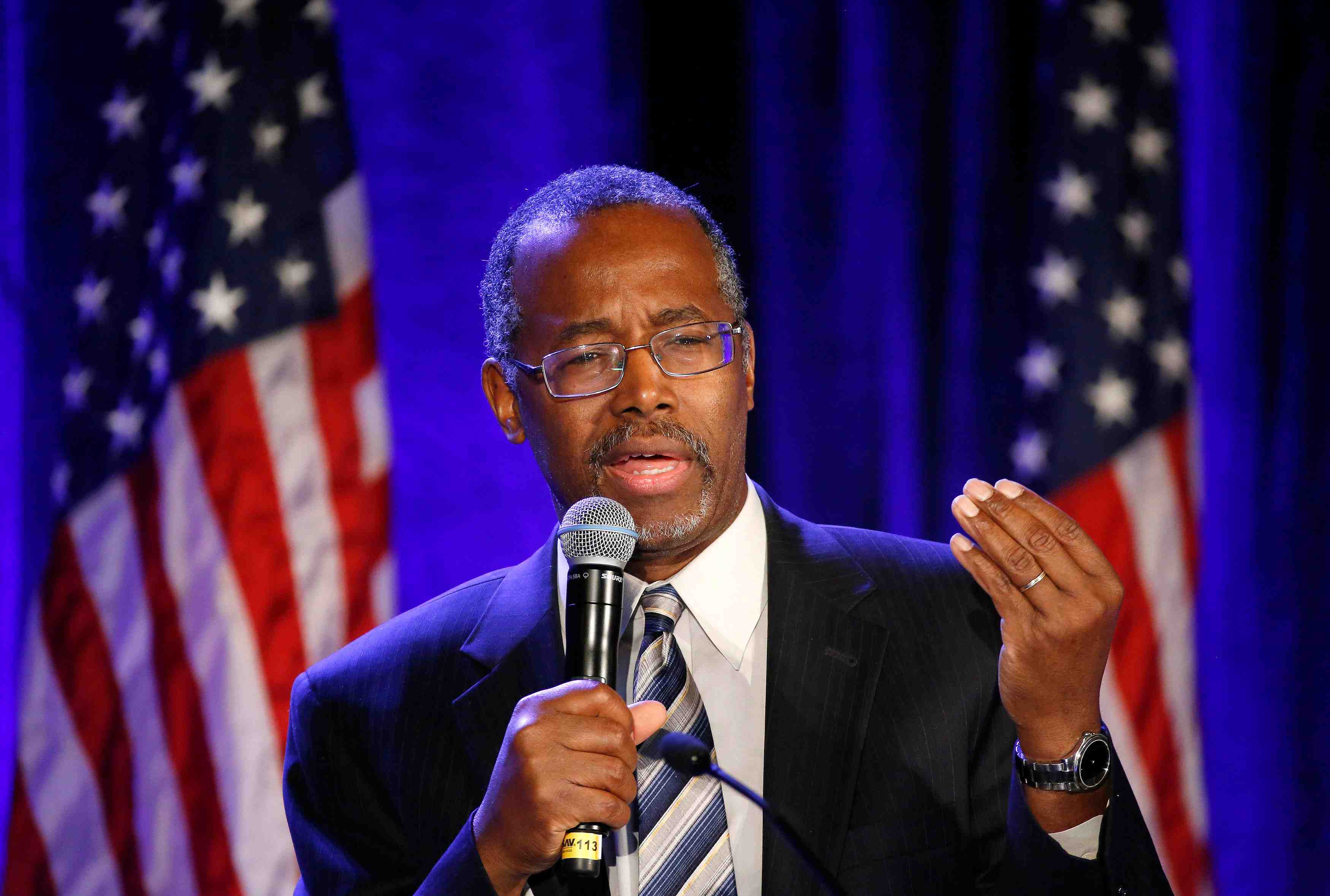 Ben carson candidat a l'investiture du parti republicain pour la presidentielle americaine