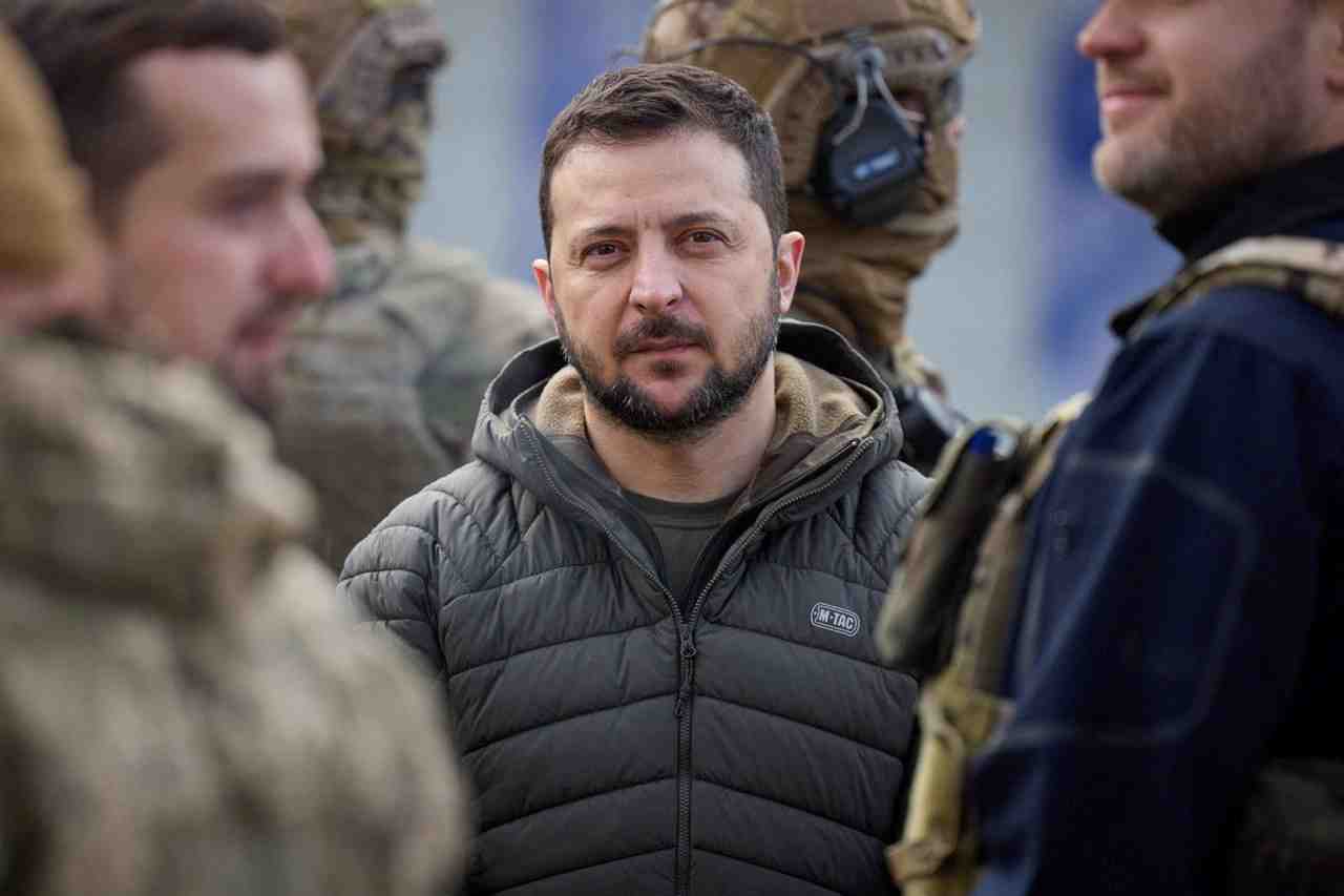 Photo du president ukrainien, volodimir zelensky