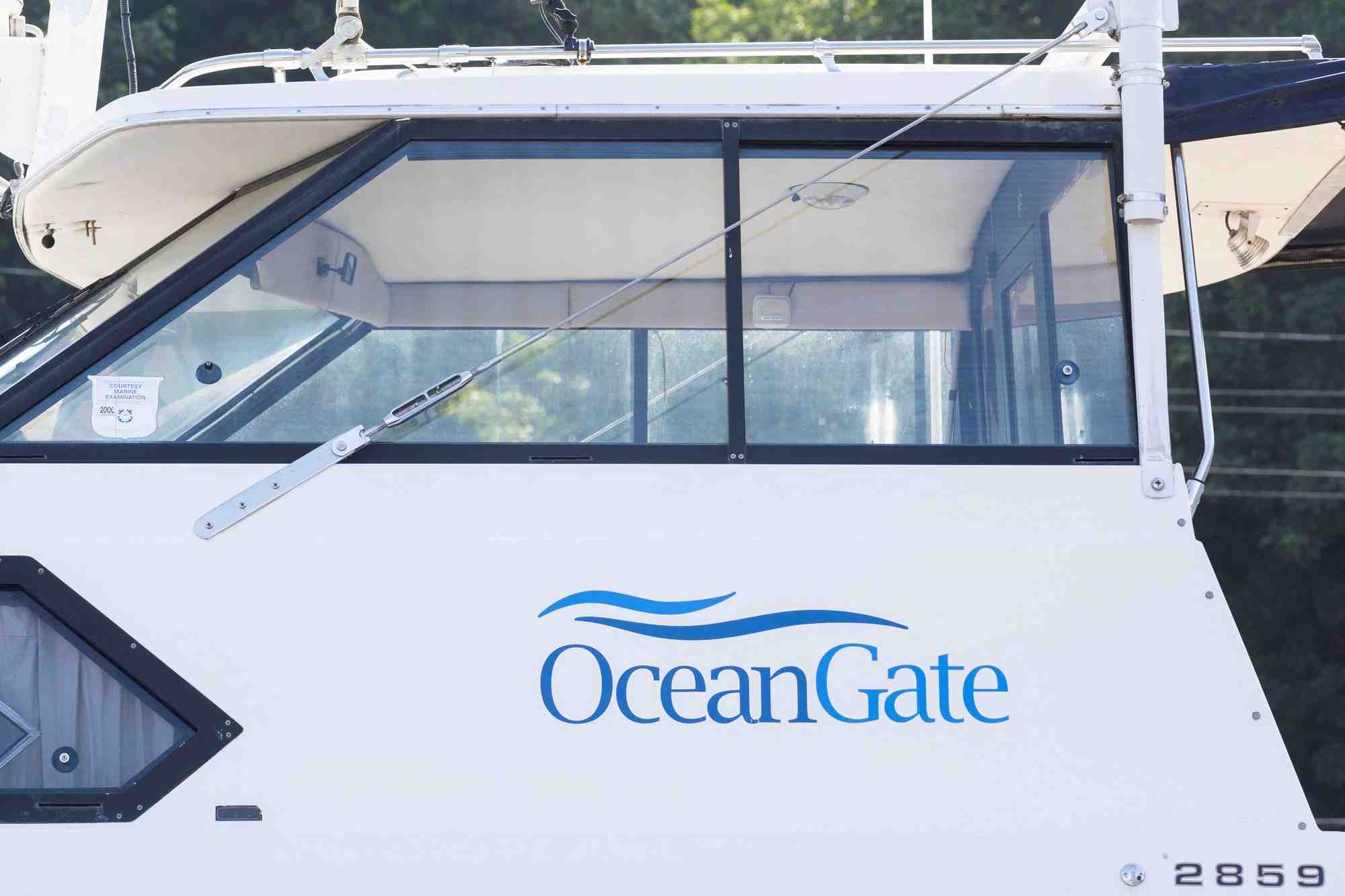 Un bateau oceangate pres du siege social de la societe, a washington