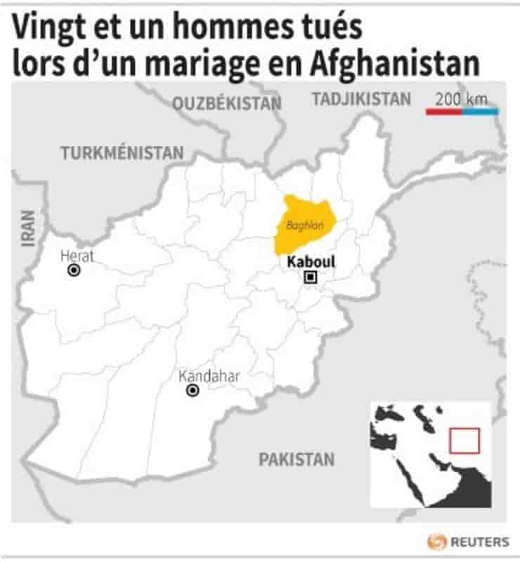 Vingt et un hommes tues lors d’un mariage en afghanistan