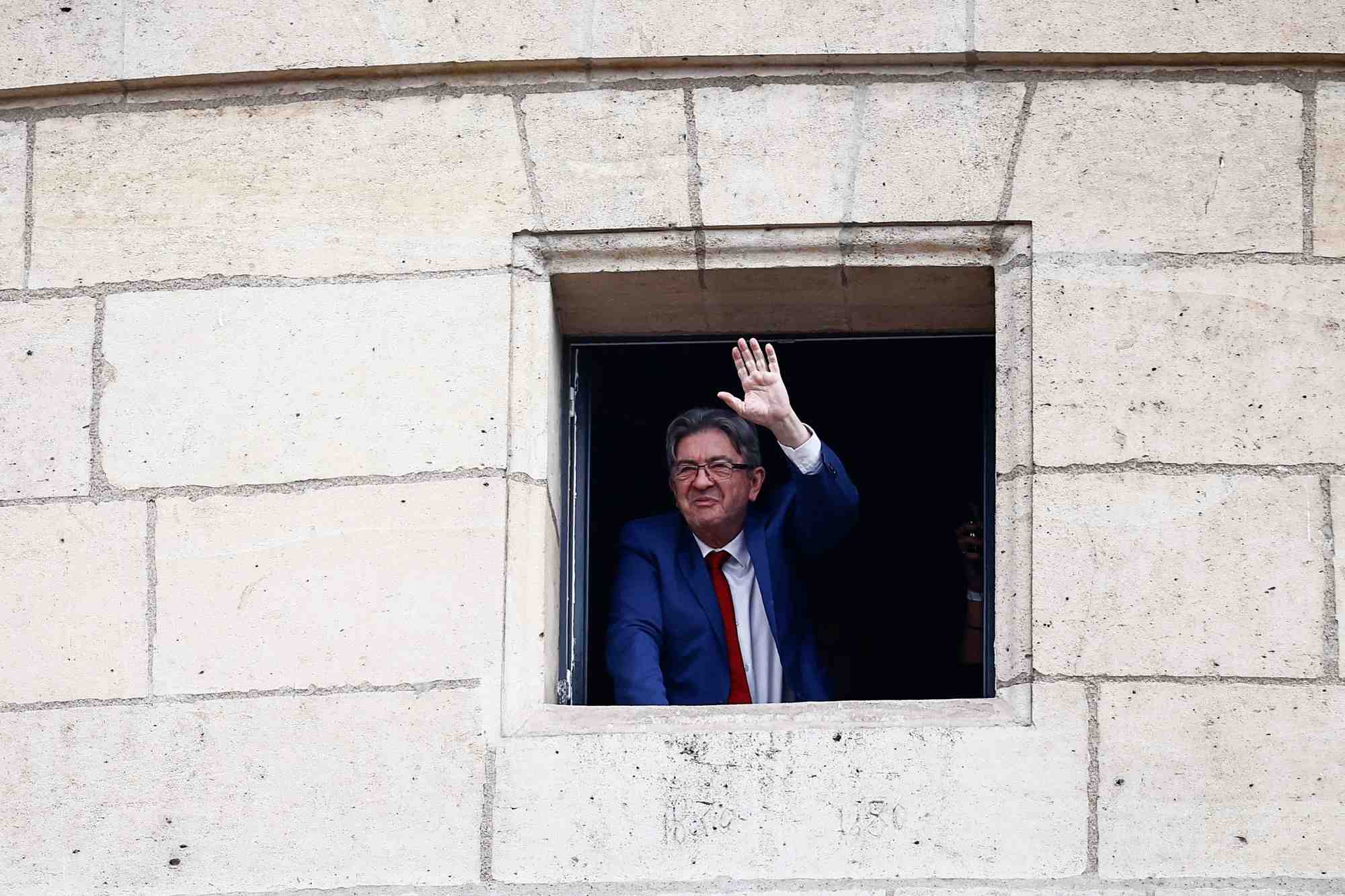 Jean-luc melenchon reagit apres les resultats du second tour des elections legislatives anticipees