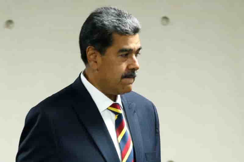 Le president venezuelien nicolas maduro a la cour supreme de justice, a caracas