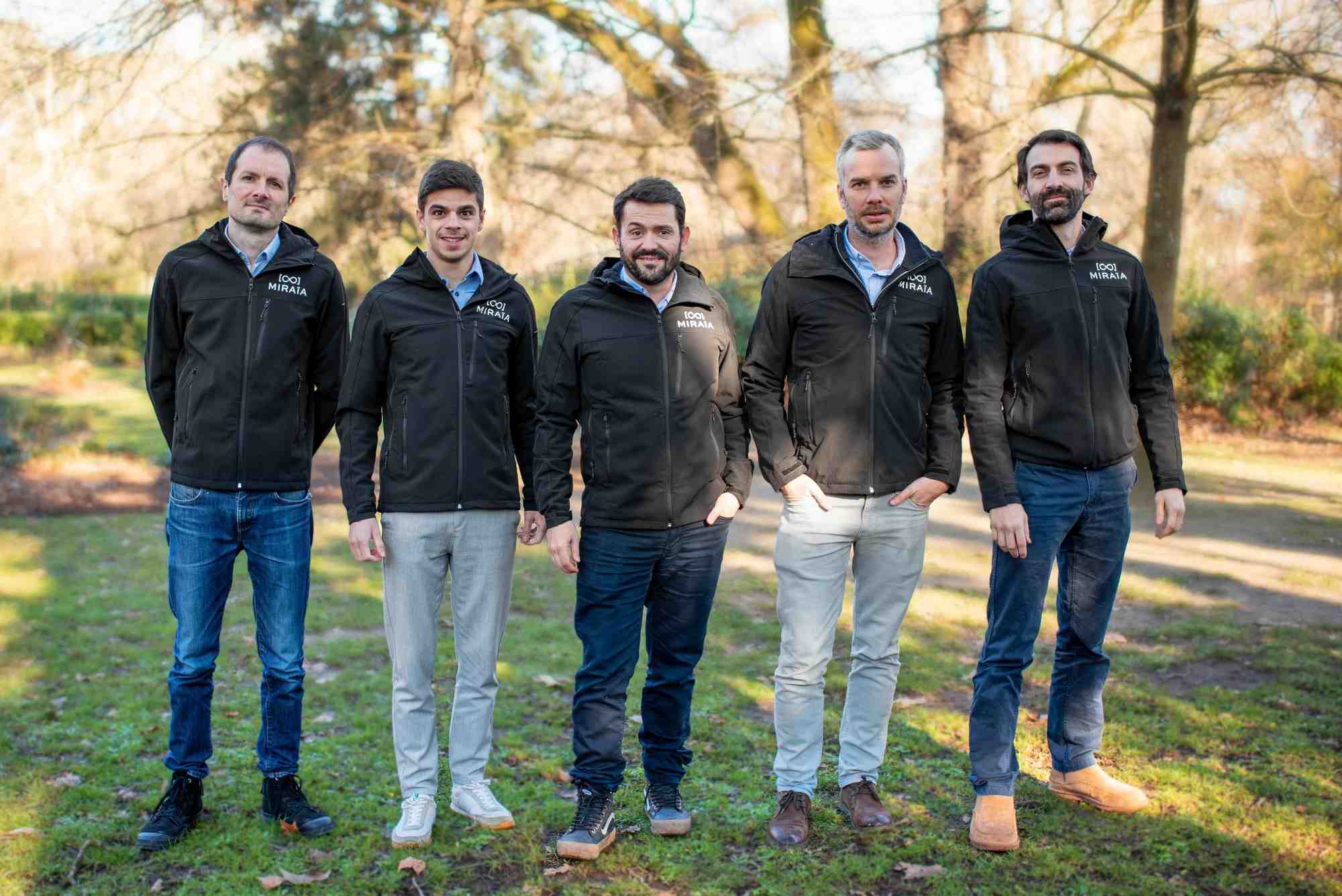 Les cinq fondateurs de Miraïa en 2023 à Toulouse.