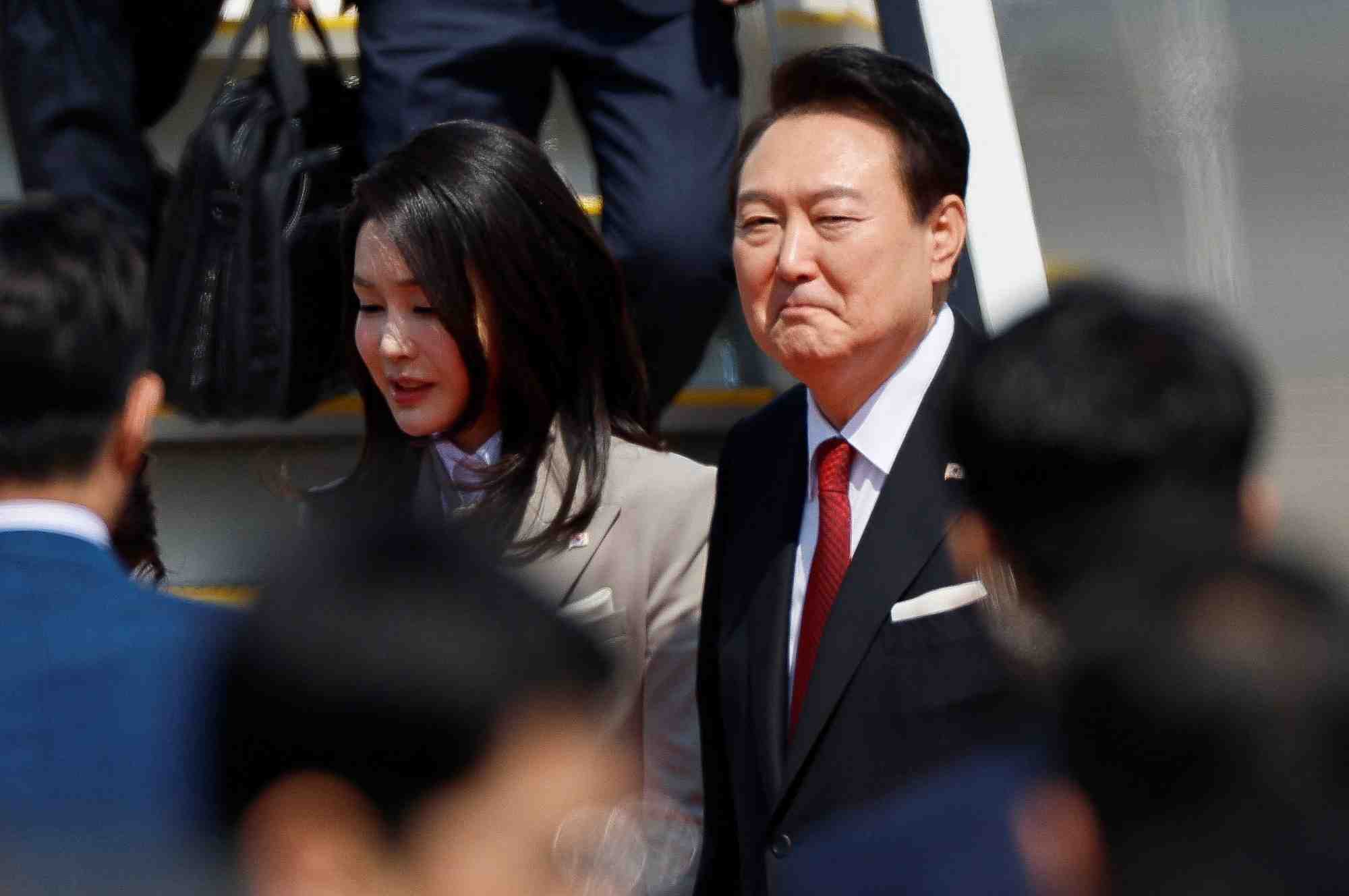 Le president sud-coreen yoon en visite au japon