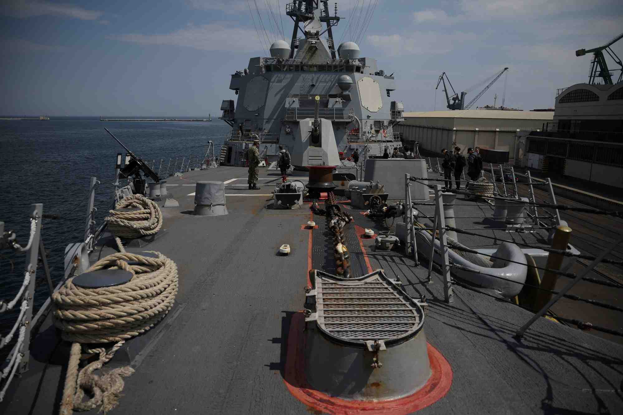 Le navire de guerre americain uss gravely