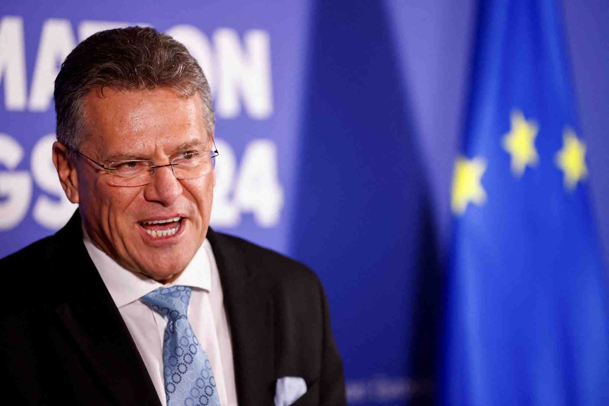 L’UE est prête à utiliser « tous les outils » de son « arsenal de défense commerciale », a prévenu le commissaire européen chargé du commerce Maros Sefcovic.