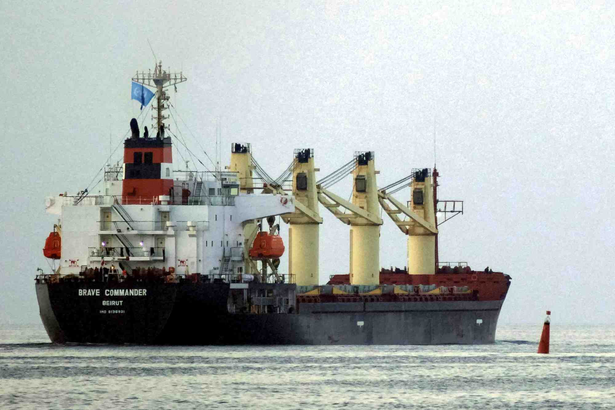 Ukraine: depart d'un premier navire charge de cereales a destination de l'afrique