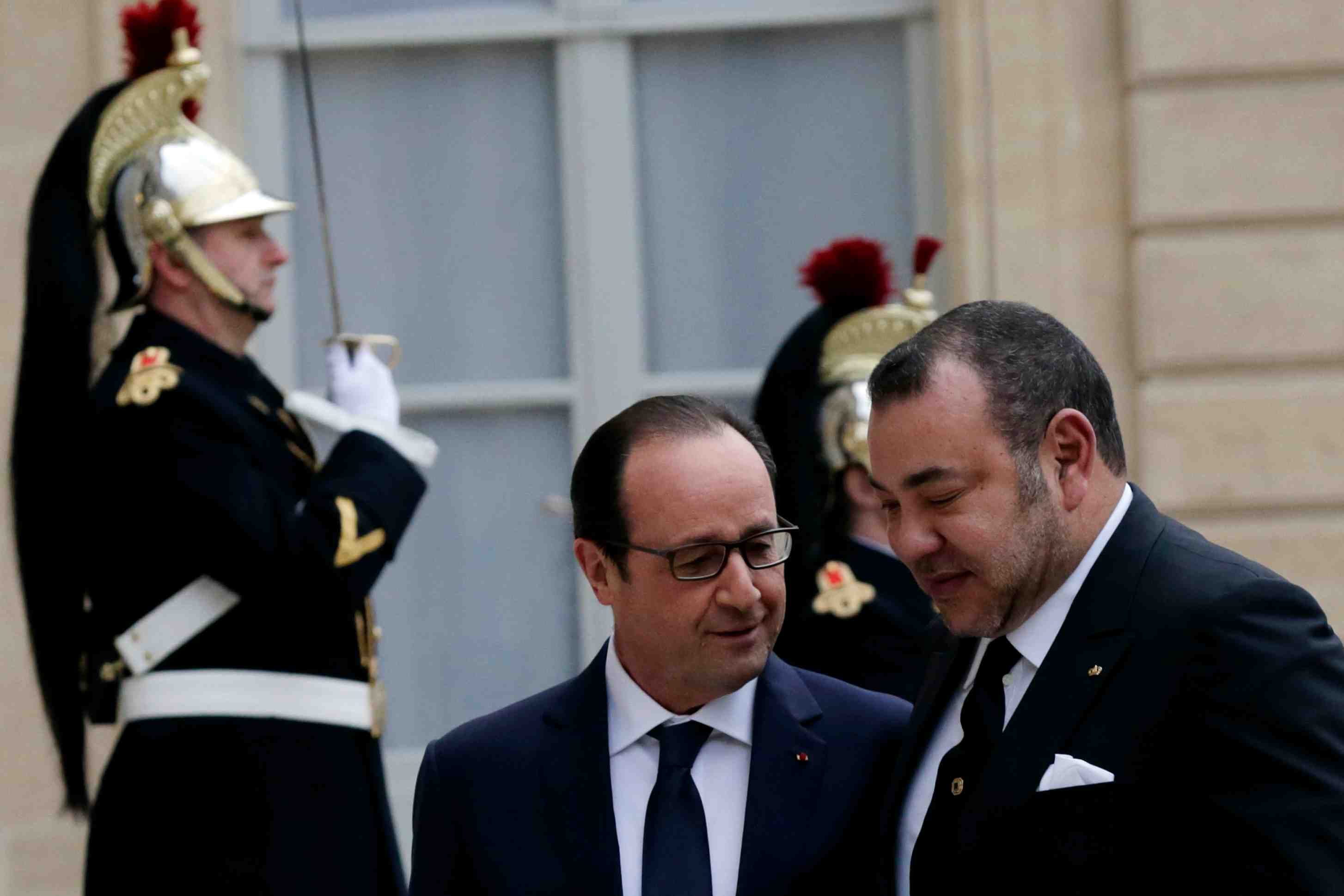 Le roi du maroc a l'elysee
