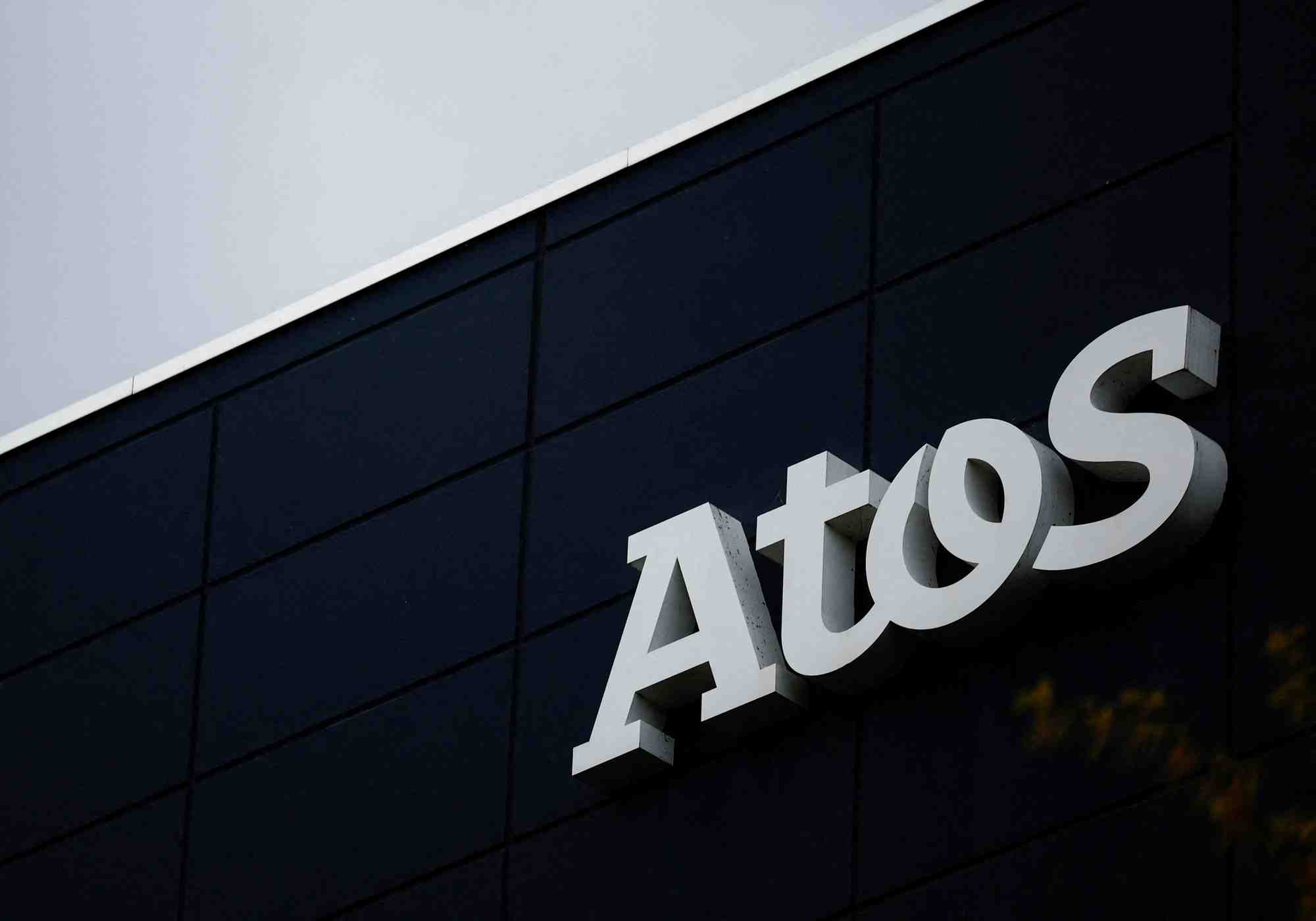 Le logo d'atos, a nantes