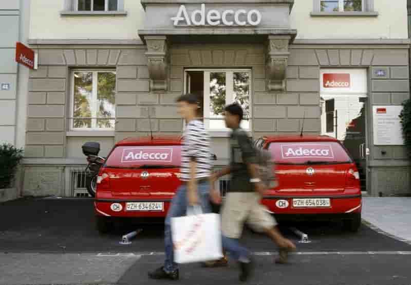 Resultats trimestriels d'adecco meilleurs que prevu et remaniement surprise
