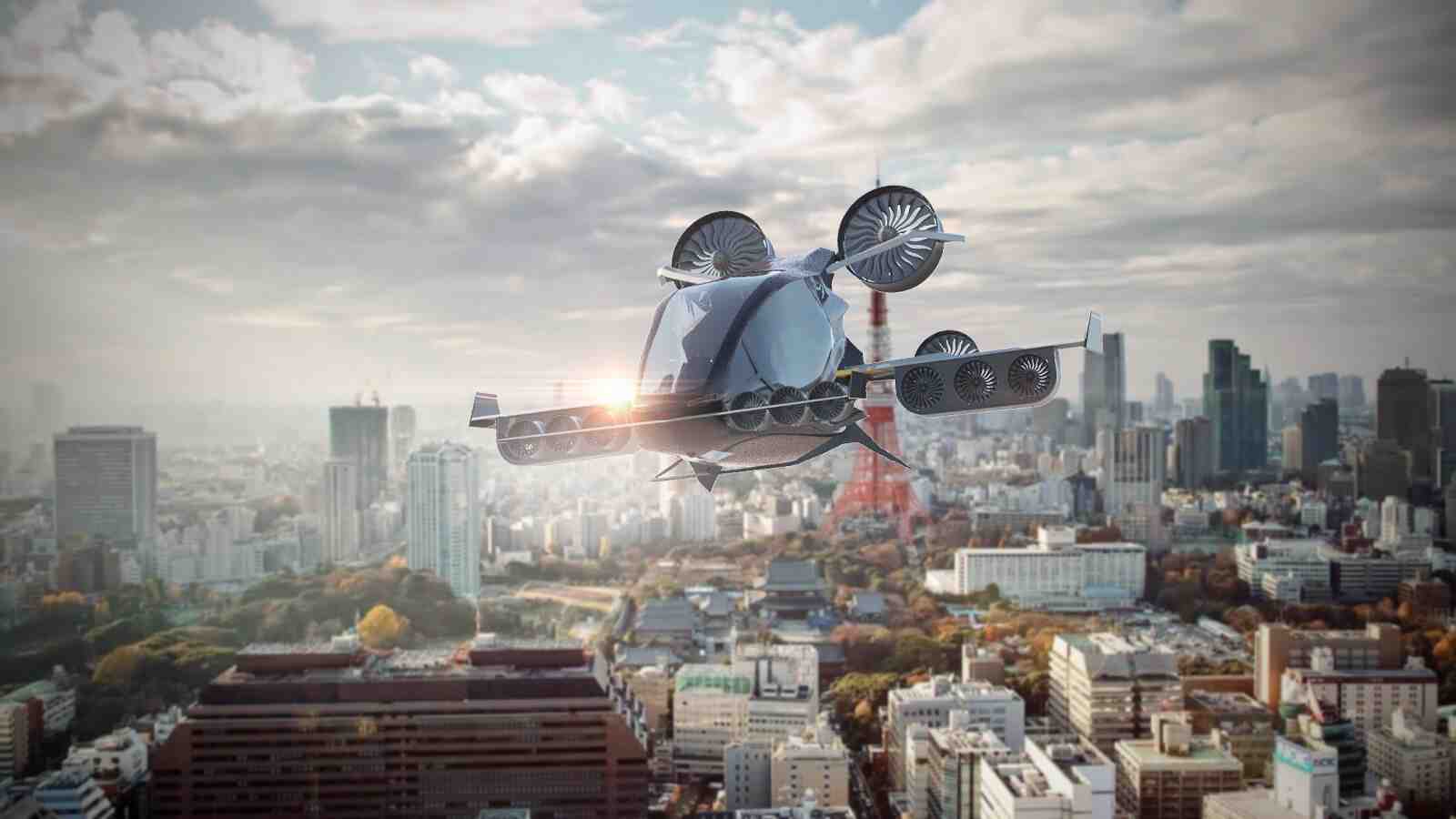 Électrique et à décollage vertical, le véhicule élaboré par la startup Eva, serait capable de transporter des passagers à son bord de façon autonome.