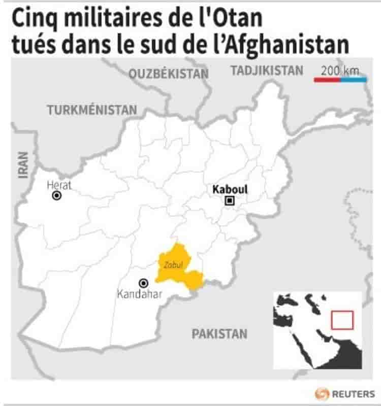 Cinq soldats étrangers de l'Otan tués dans le Sud afghan