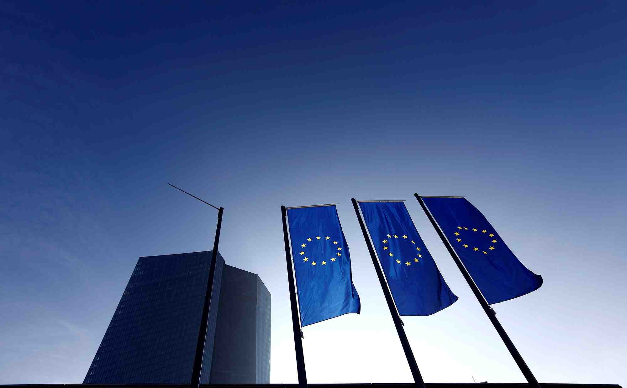 Le siege de la banque centrale europeenne (bce) a francfort