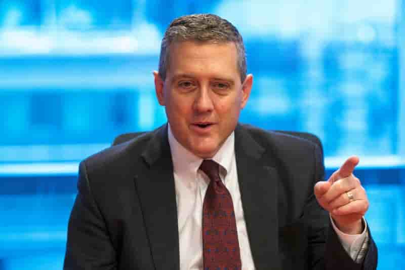 James bullard n'est plus favorable a une hausse des taux de la fed