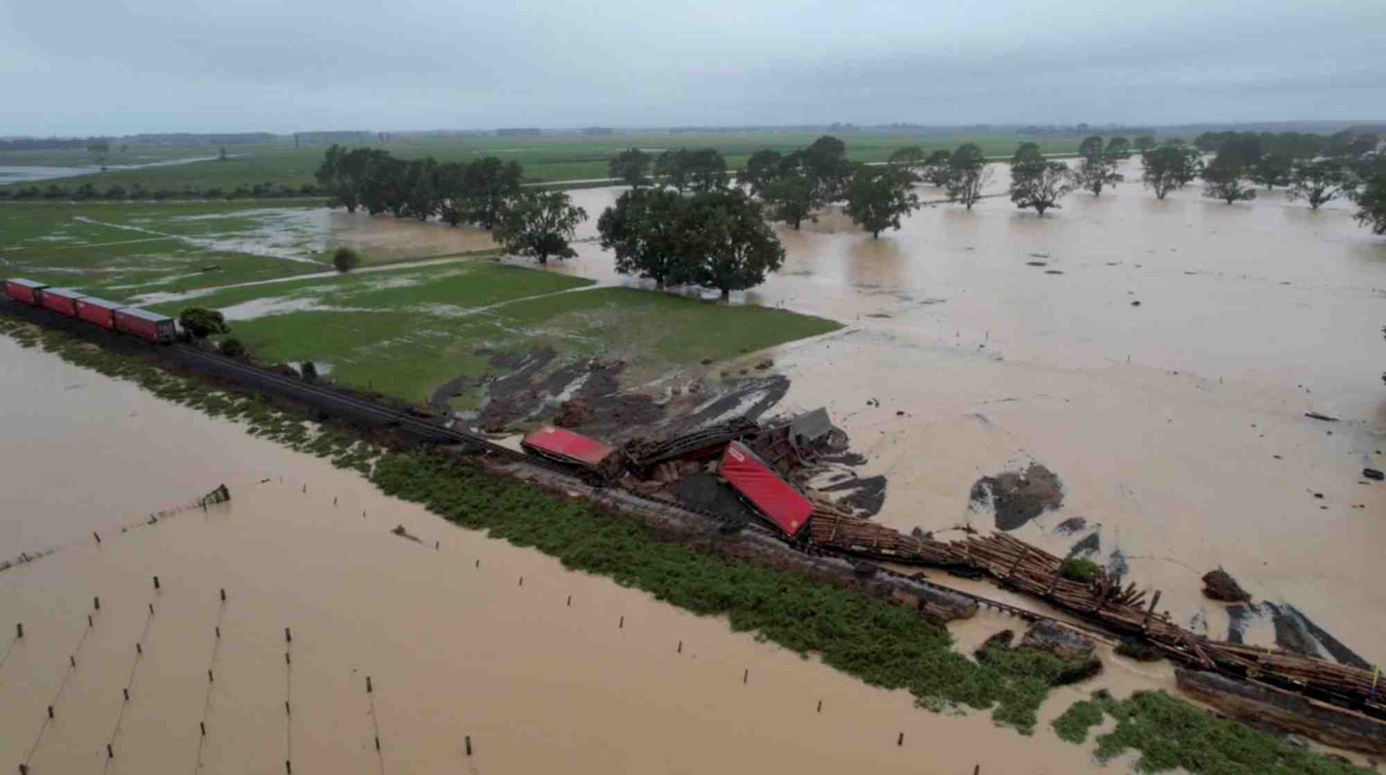 Un train deraille a te puke