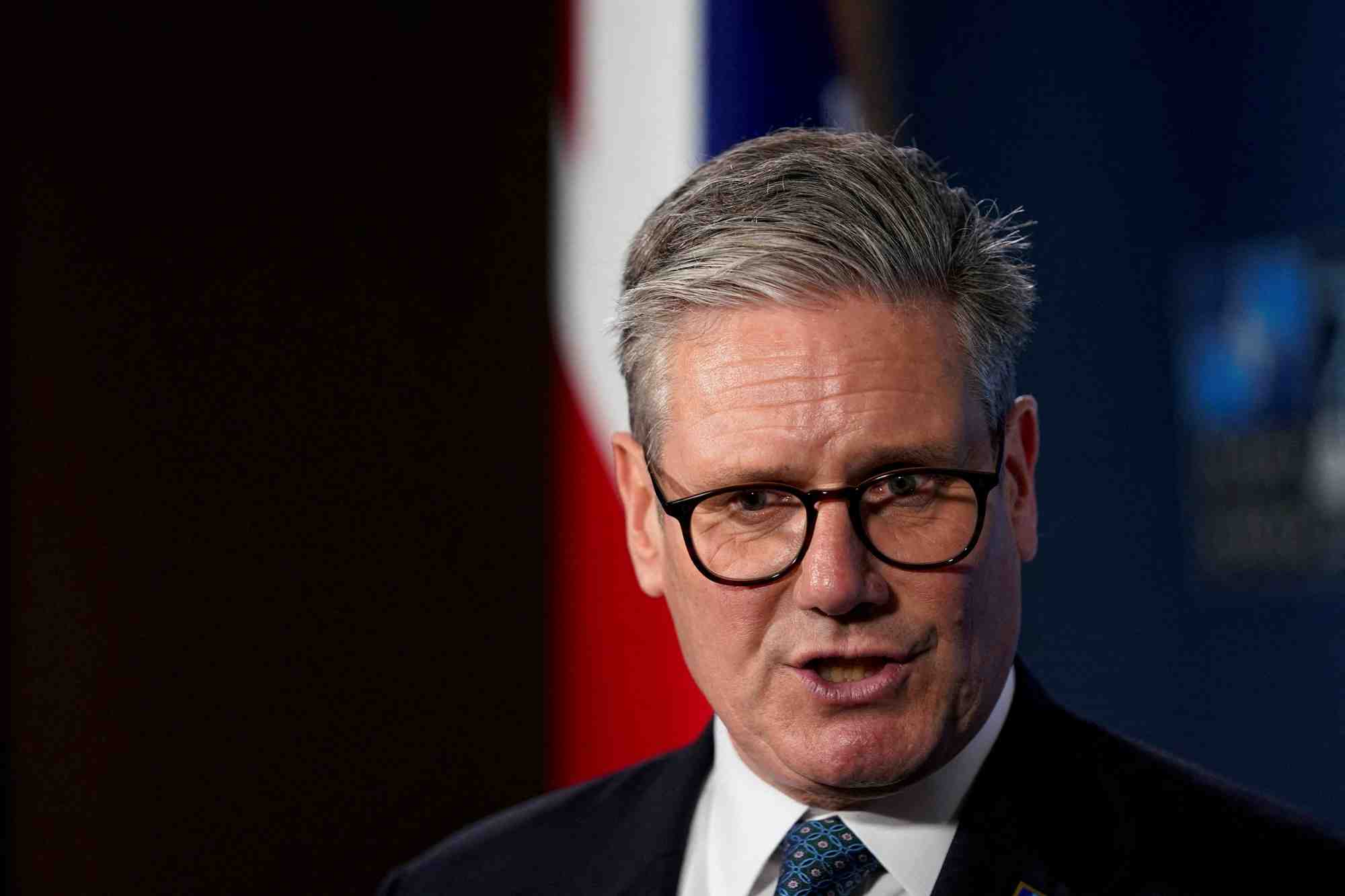 Le premier ministre britannique keir starmer au sommet du 75e anniversaire de l'otan, a washington