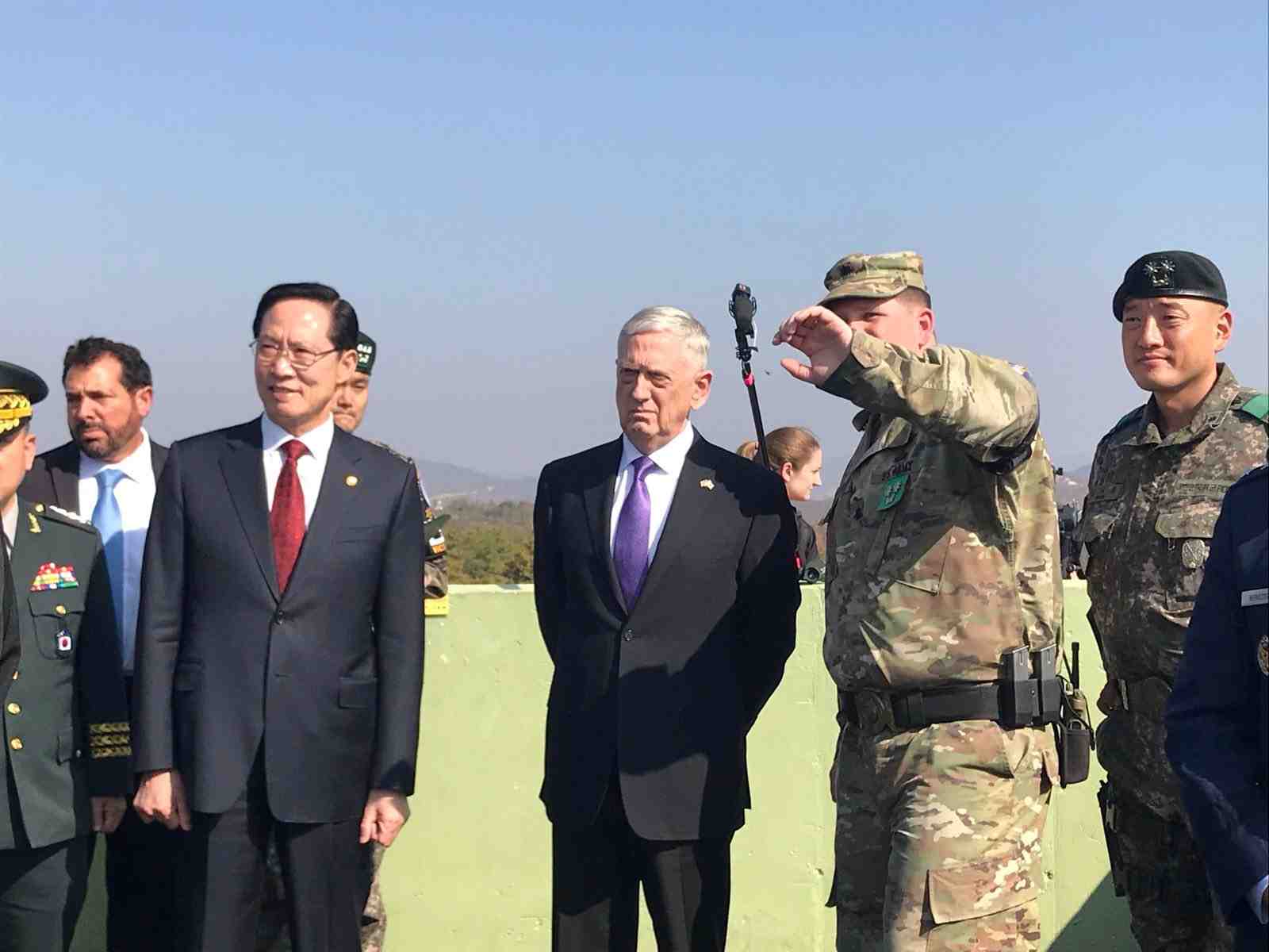"notre objectif n'est pas la guerre", dit james mattis en coree
