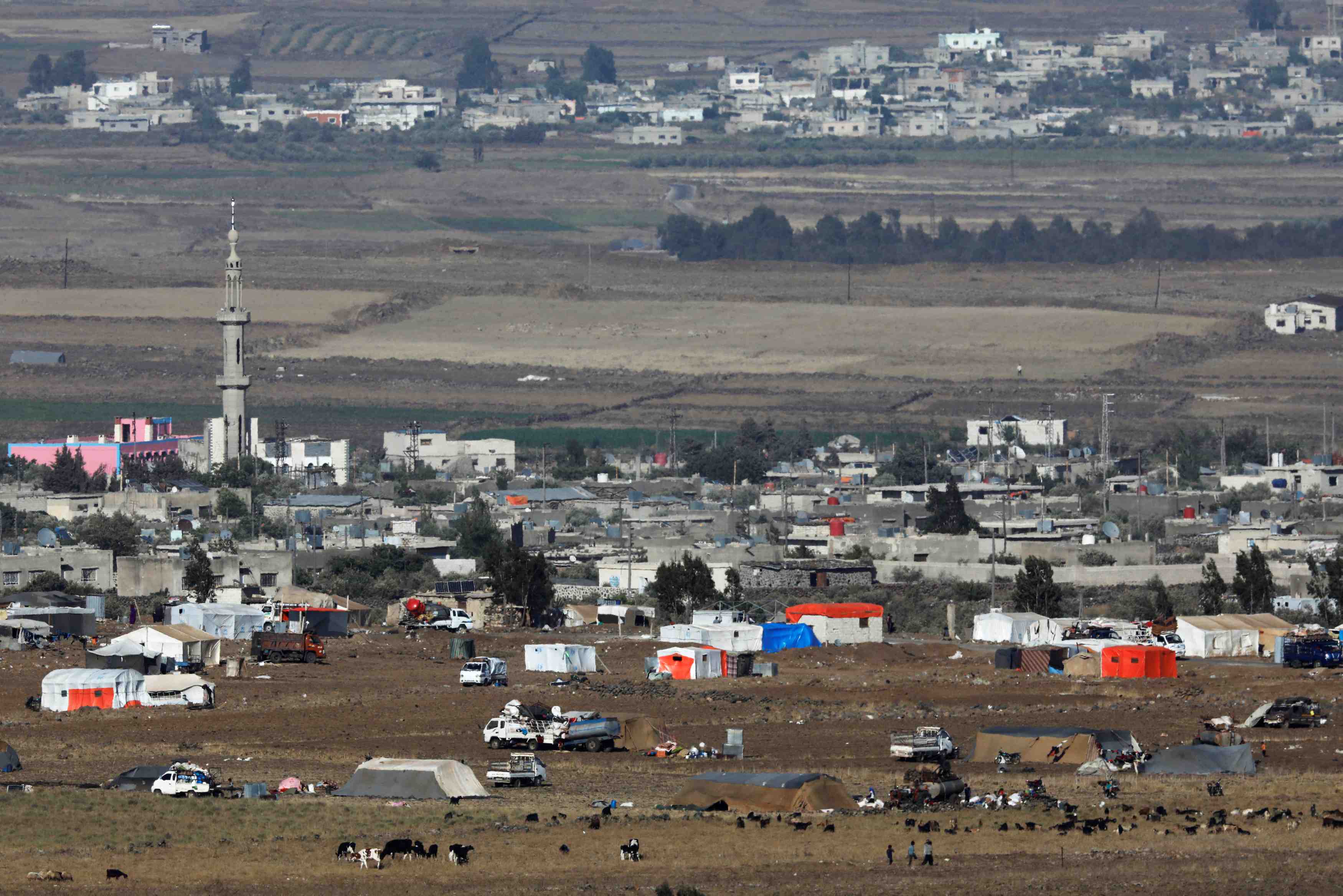 L’evacuation a commence pres de la frontiere du golan