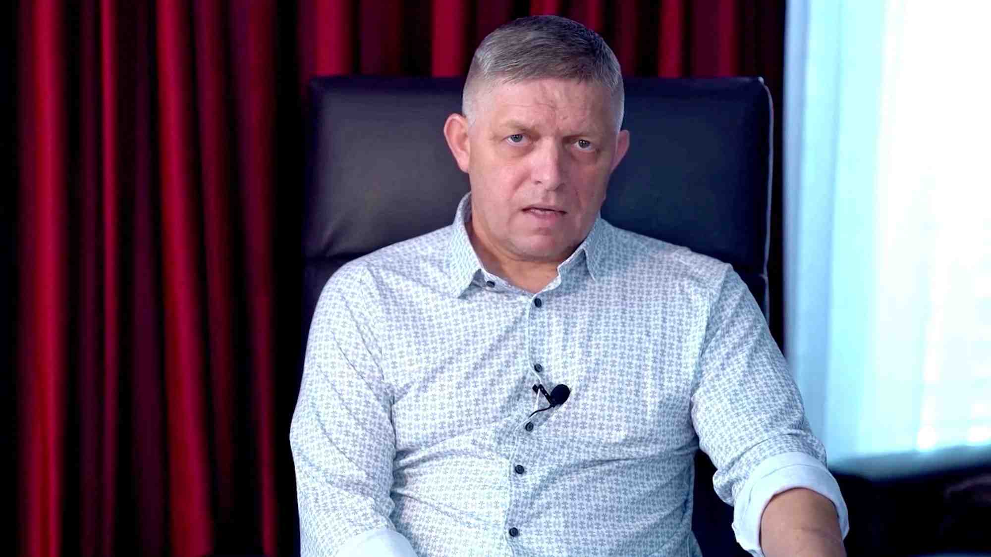 Le premier ministre slovaque robert fico s'adresse a la nation pour la premiere fois apres la fusillade, a bratislava