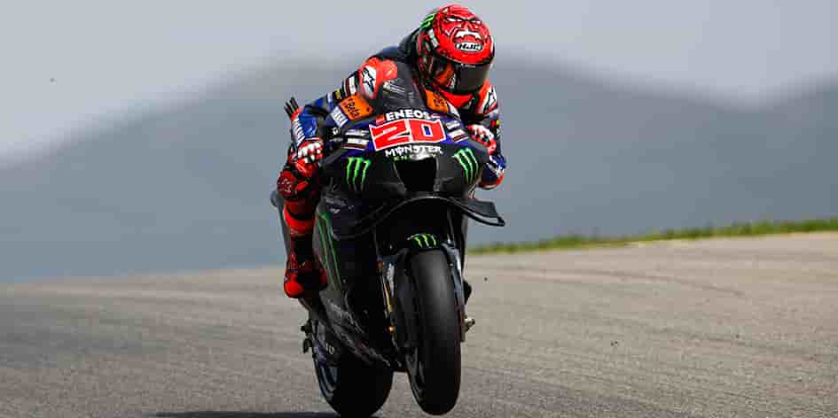 Fabio Quartararo, vendredi à Portimão (Portugal).