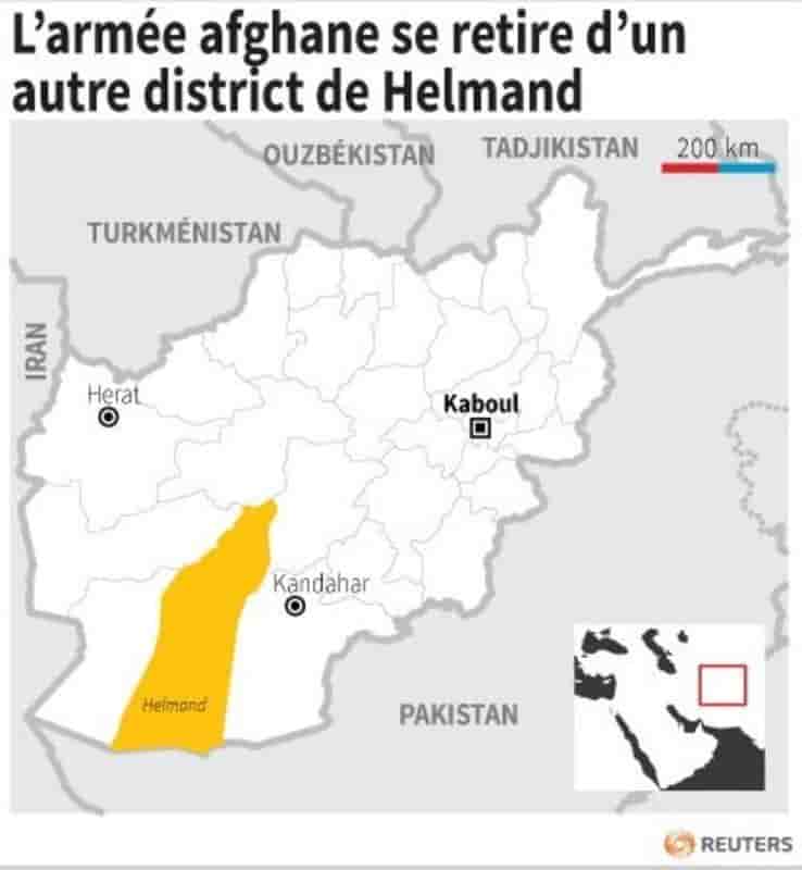 Nouveau retrait de l'armee afghane dans le sud