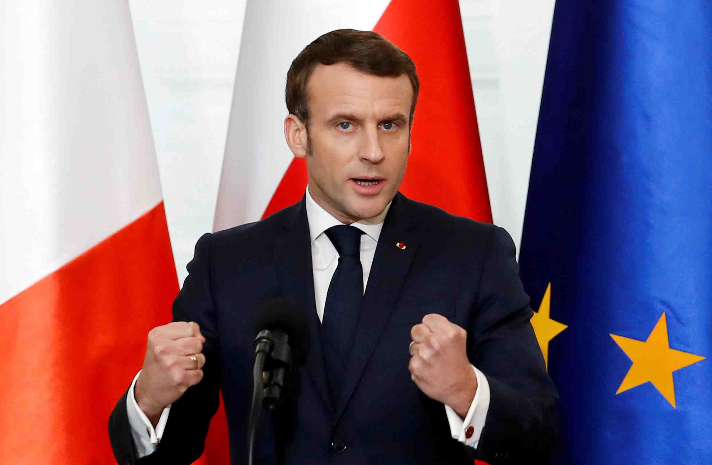 En pologne, macron plaide pour l'europe de la defense